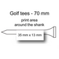 CUSTOM GOLF TEES (53/69mm)