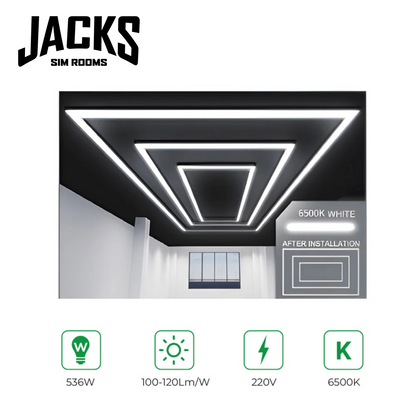 LED LIGHTING PATTERN WITH BORDER SYSTEM