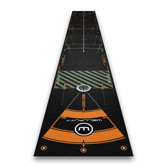 WELLPUTT 4M PUTTING MAT - BLACK