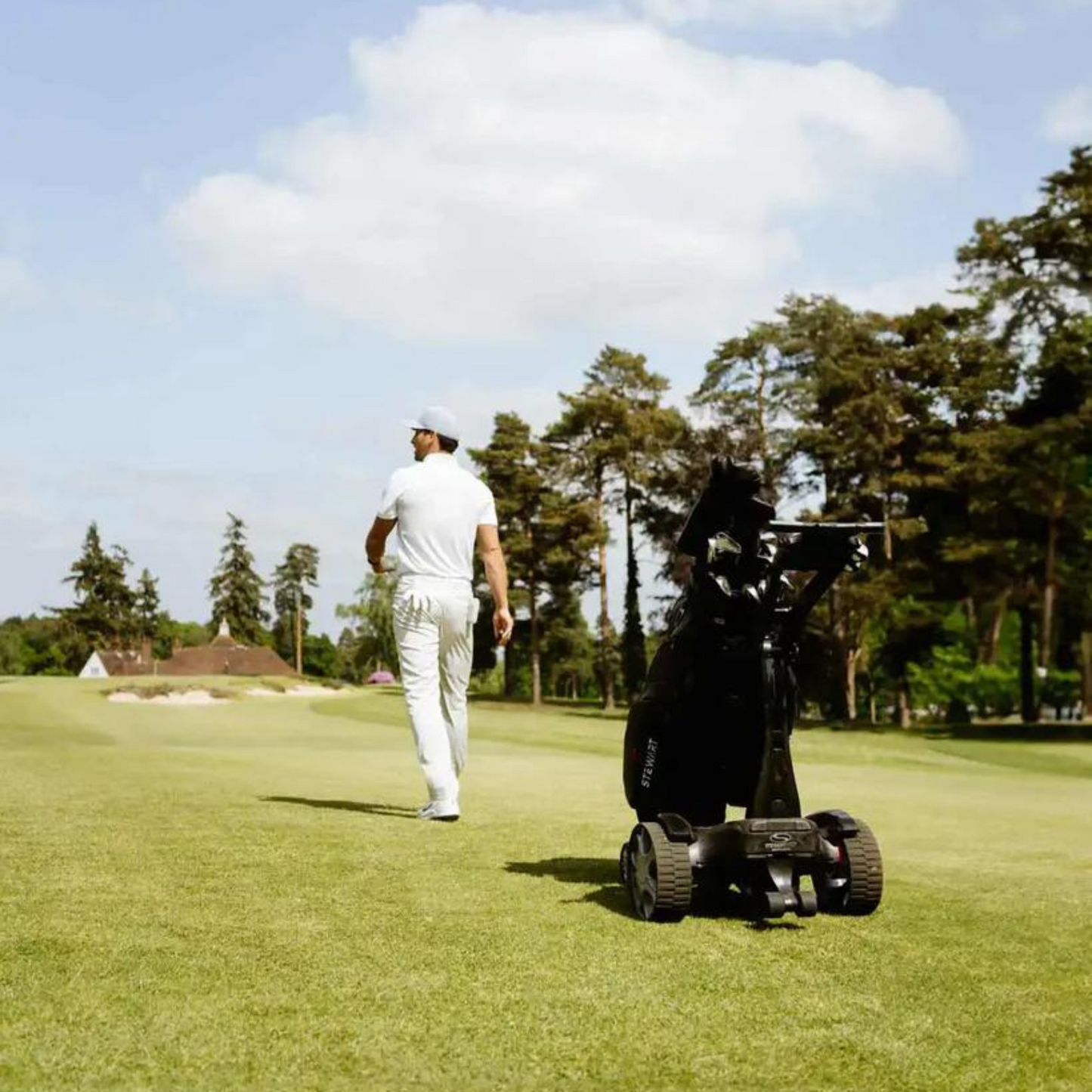 STEWART GOLF Q FOLLOW ELECTRIC TROLLEY