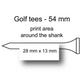 CUSTOM GOLF TEES (53/69mm)