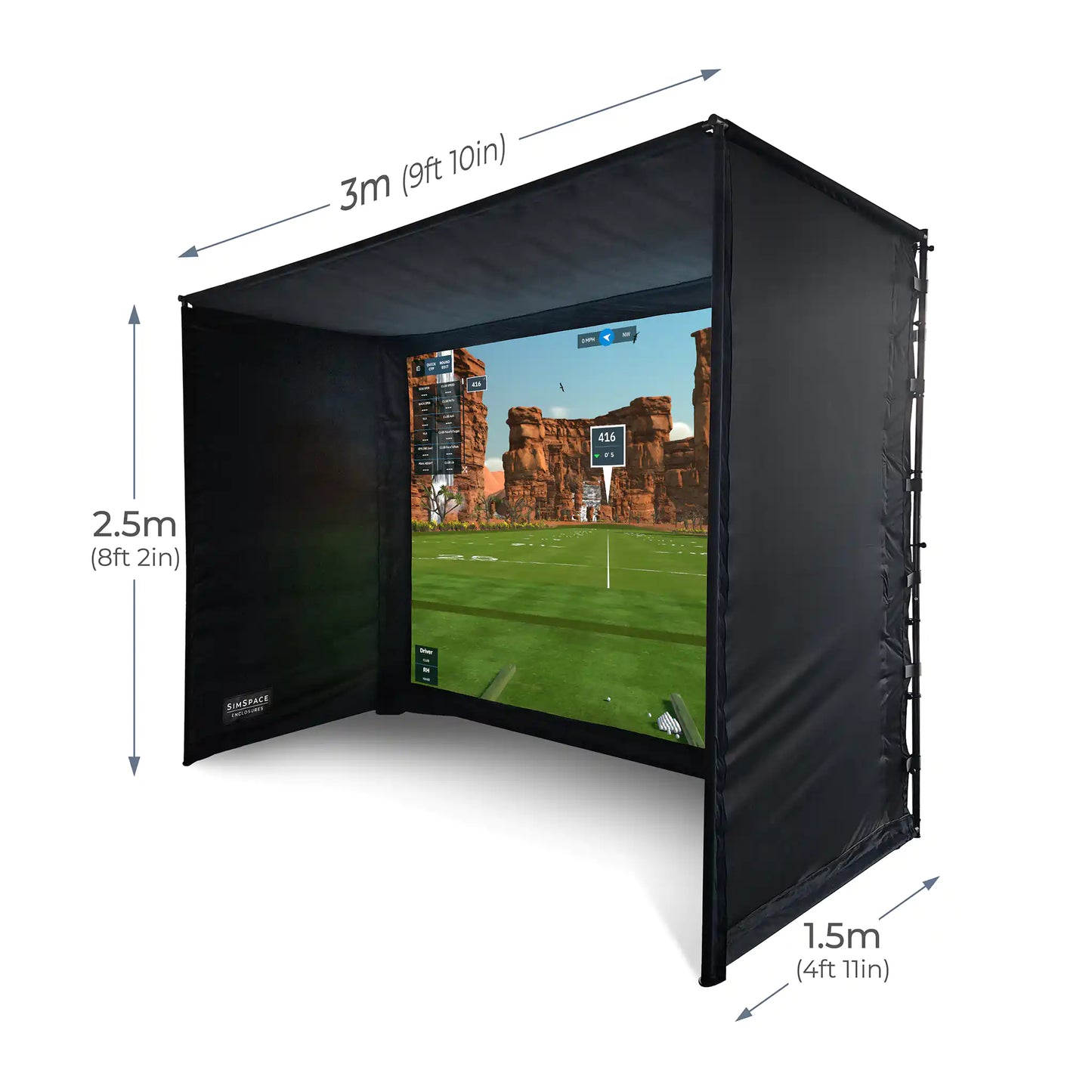 SIMSPACE GOLF ENCLOSURE (6 SIZES)