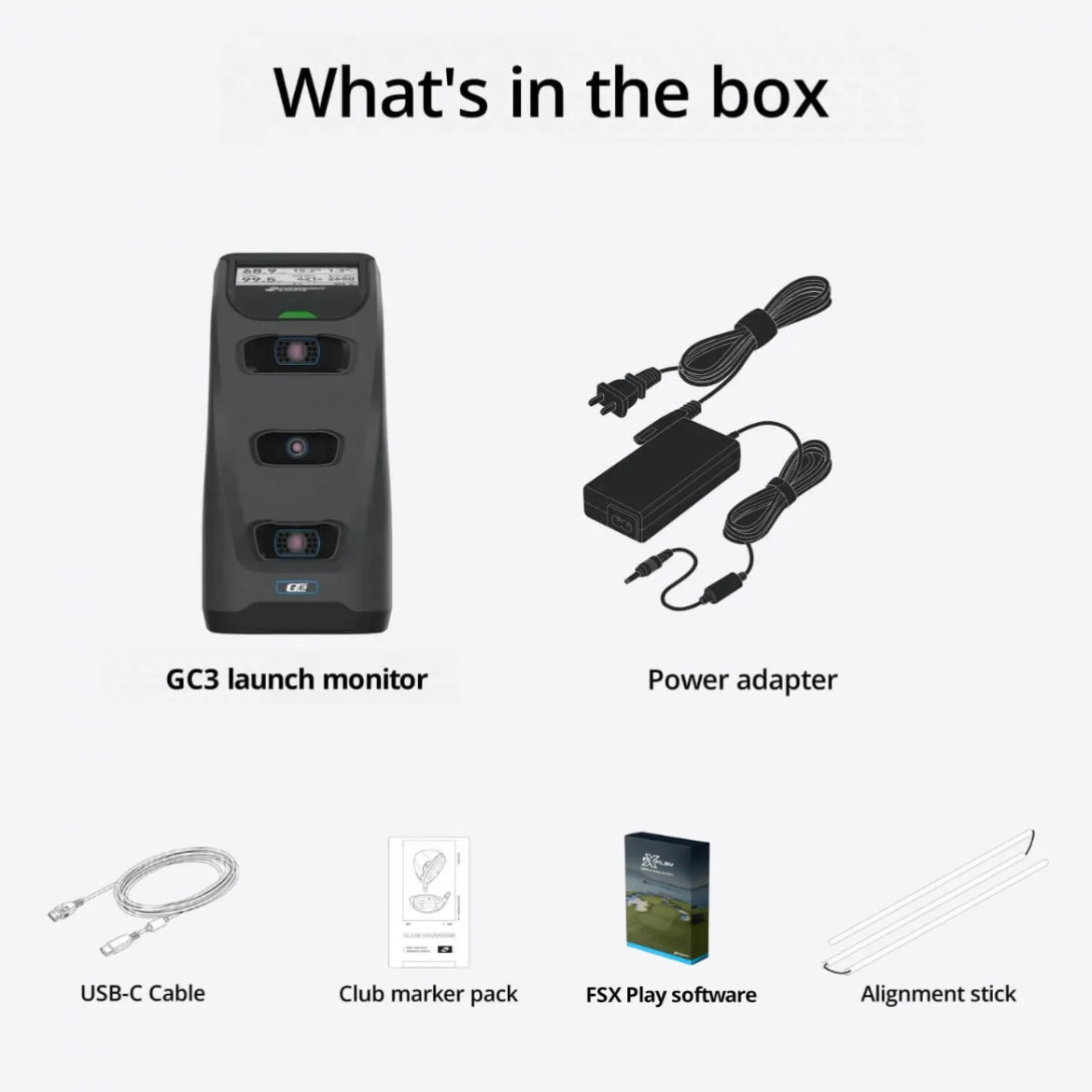 FORESIGHT GC3 LAUNCH MONITOR (BALL ENABLED EDITION)