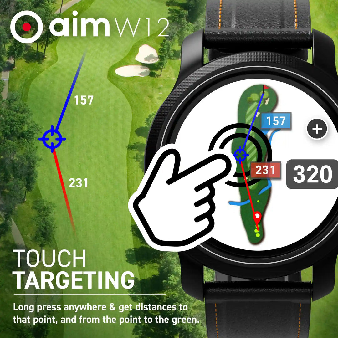 GOLFBUDDY AIM W12 GOLF GPS WATCH – JACKS GOLF ACADEMY