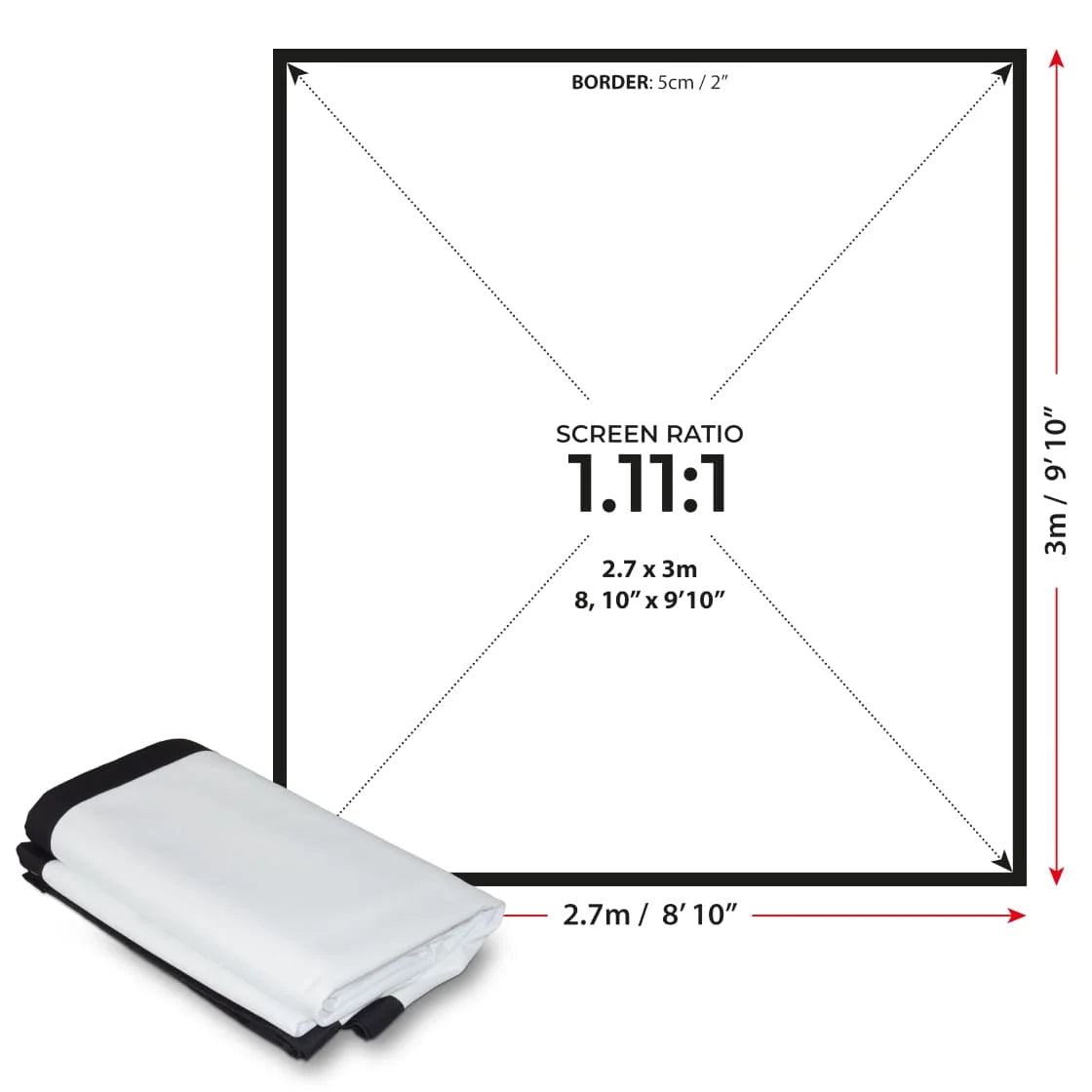 SIMSPACE GOLF DOUBLE SIDED IMPACT SCREEN