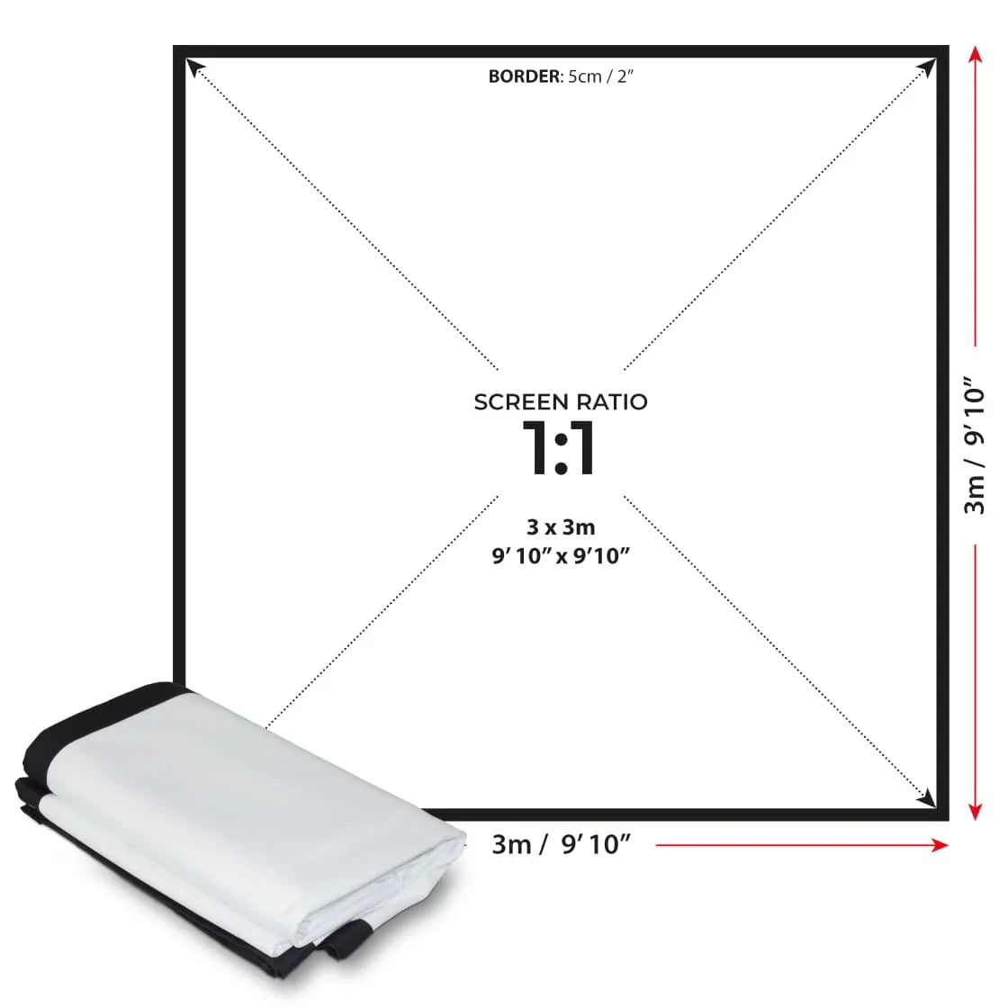 SIMSPACE GOLF DOUBLE SIDED IMPACT SCREEN