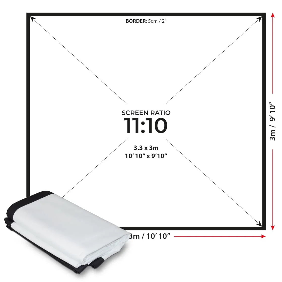 SIMSPACE GOLF DOUBLE SIDED IMPACT SCREEN