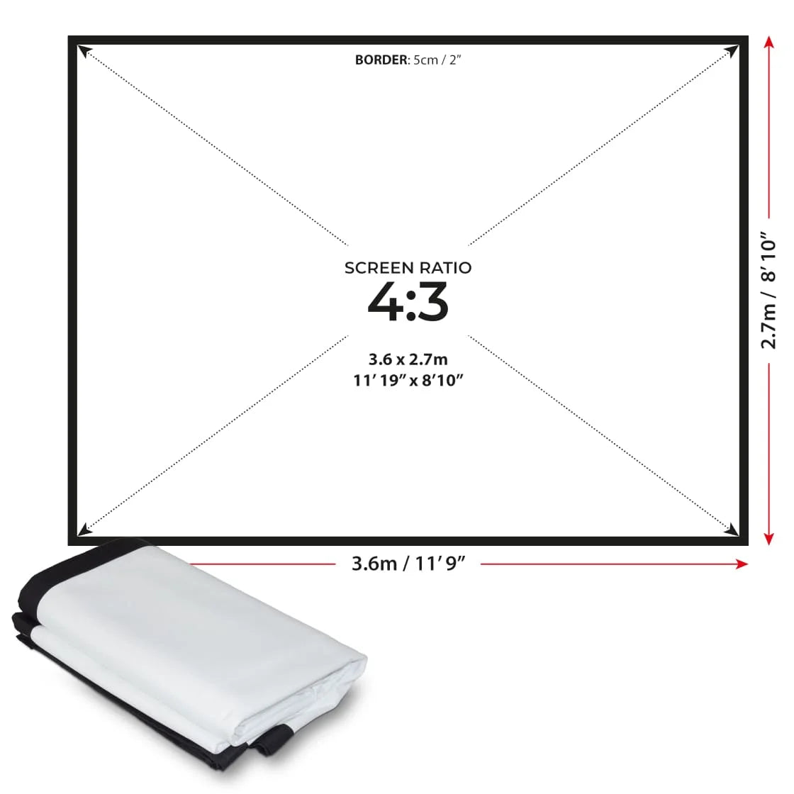 SIMSPACE GOLF DOUBLE SIDED IMPACT SCREEN