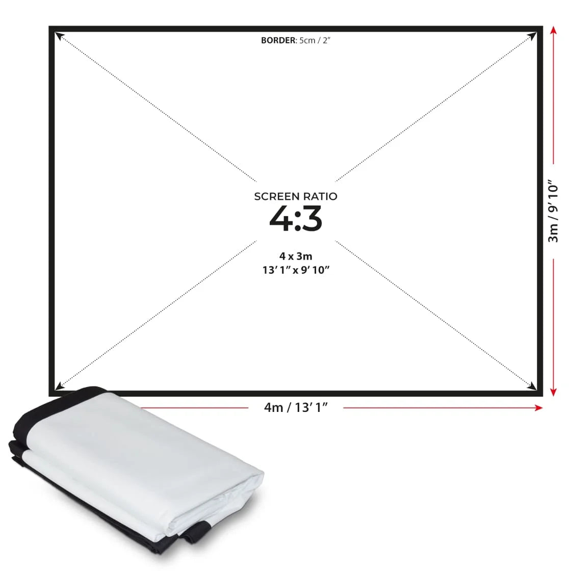 SIMSPACE GOLF DOUBLE SIDED IMPACT SCREEN