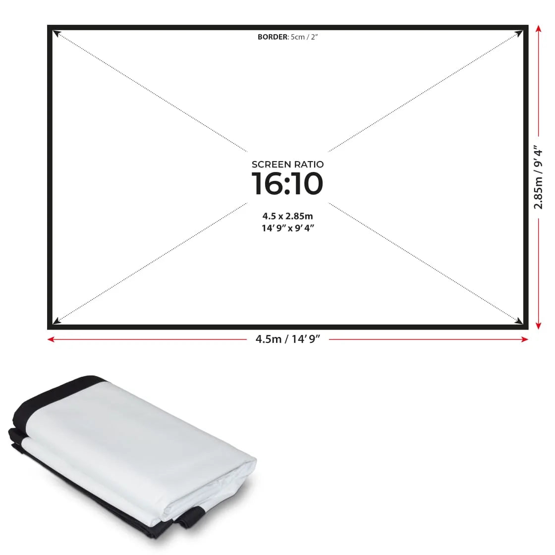 SIMSPACE GOLF DOUBLE SIDED IMPACT SCREEN