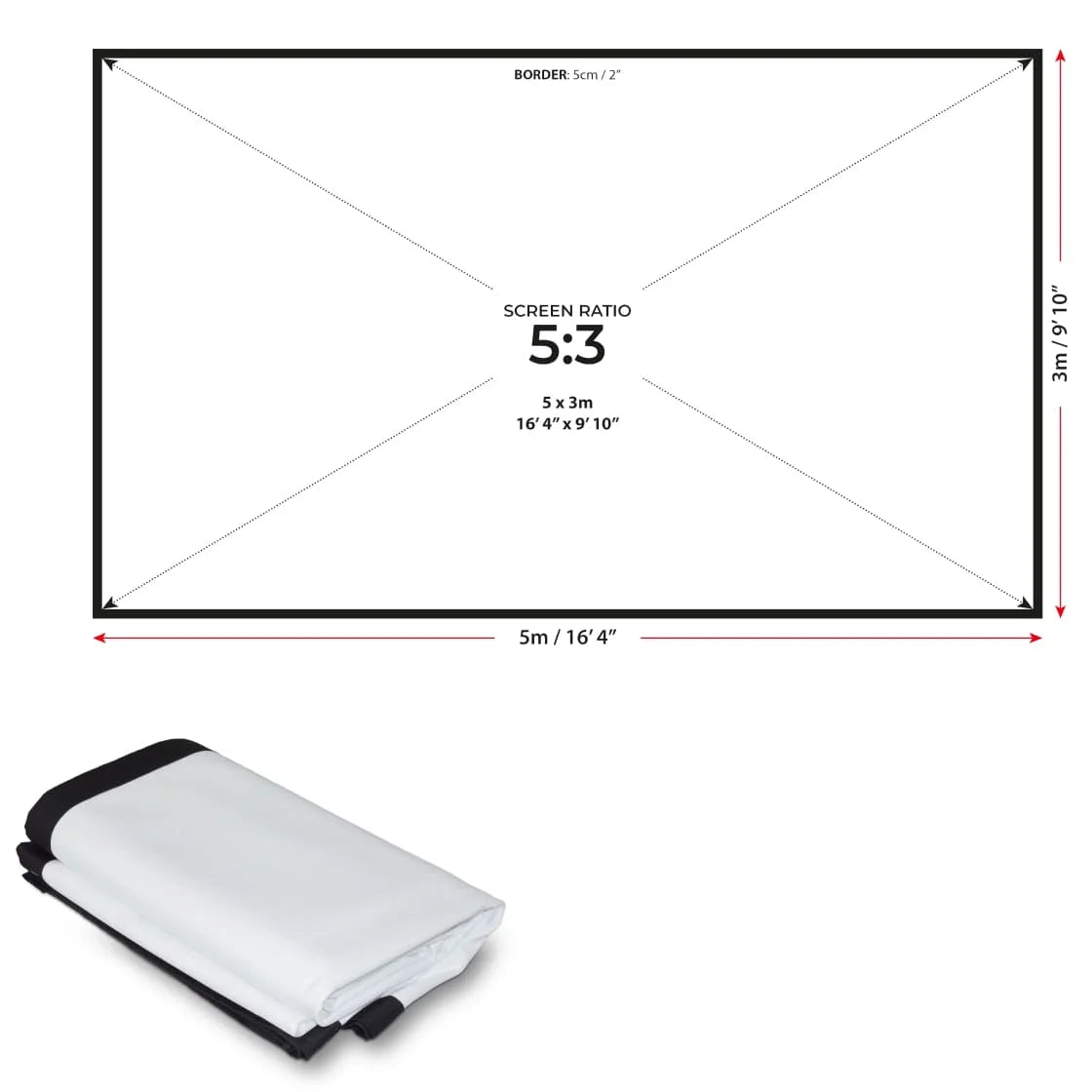 SIMSPACE GOLF DOUBLE SIDED IMPACT SCREEN