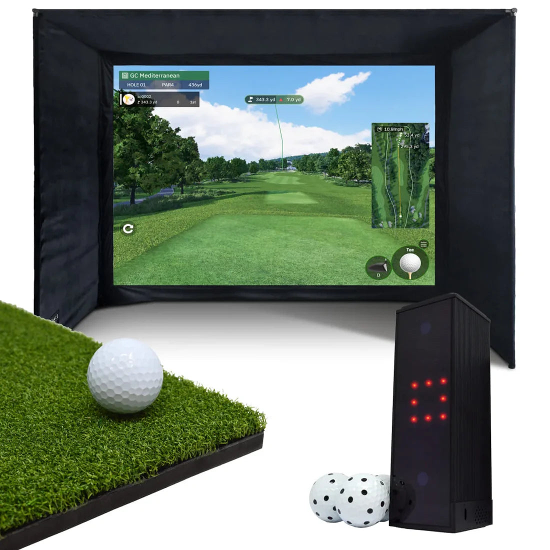 SQUARE GOLF HOME SIMULATOR BUNDLE