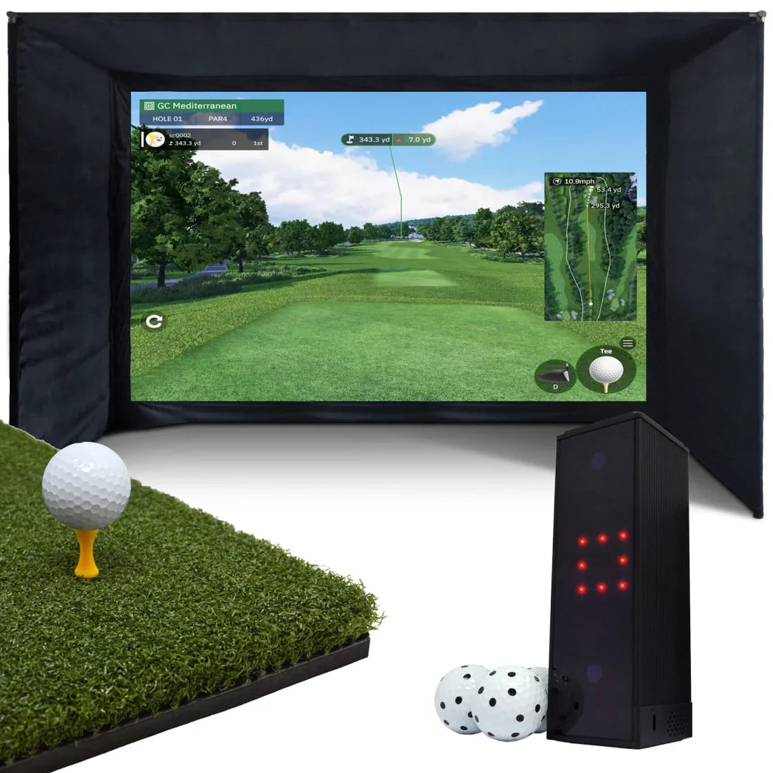 SQUARE GOLF HOME SIMULATOR BUNDLE